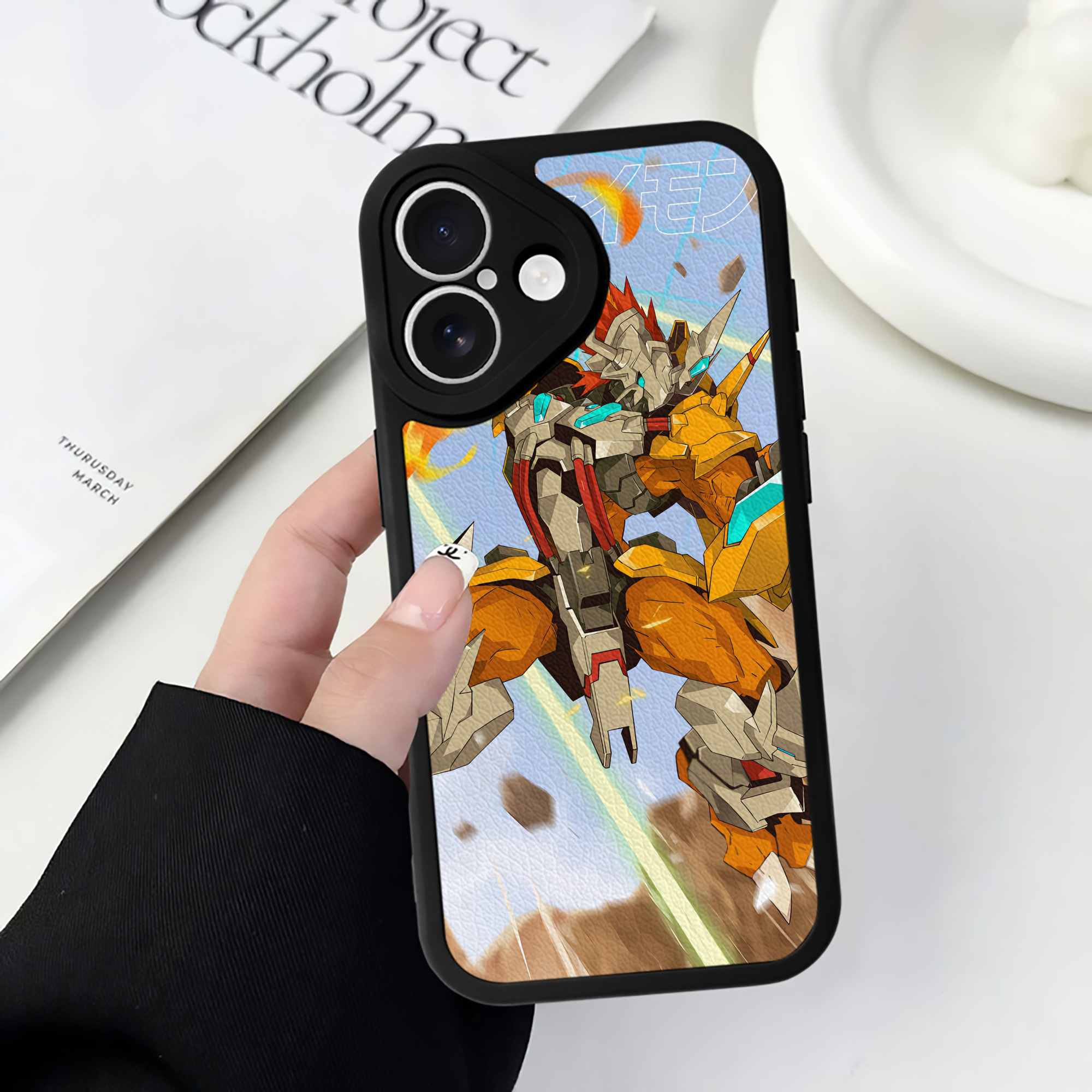 （画像用） Digimon デジタルモンスター/デジモン 【iPhone 16シリーズ対応】シリコンスマホケース（レザー調） 材質：シリコン
